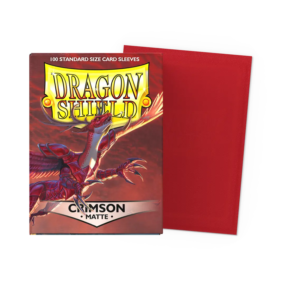 Standard - Matte - Crimson (100 Packs) - Dragon Shield