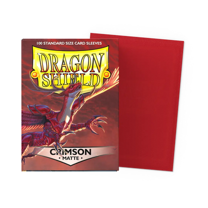 Standard - Matte - Crimson (100 Packs) - Dragon Shield
