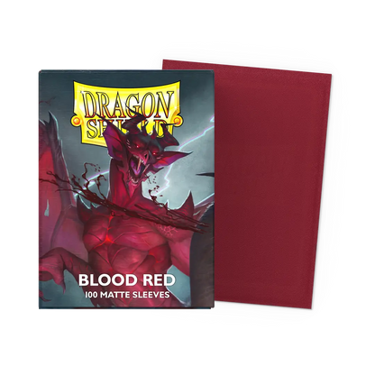 Standard - Matte - Blood Red (100 Packs) - Dragon Shield