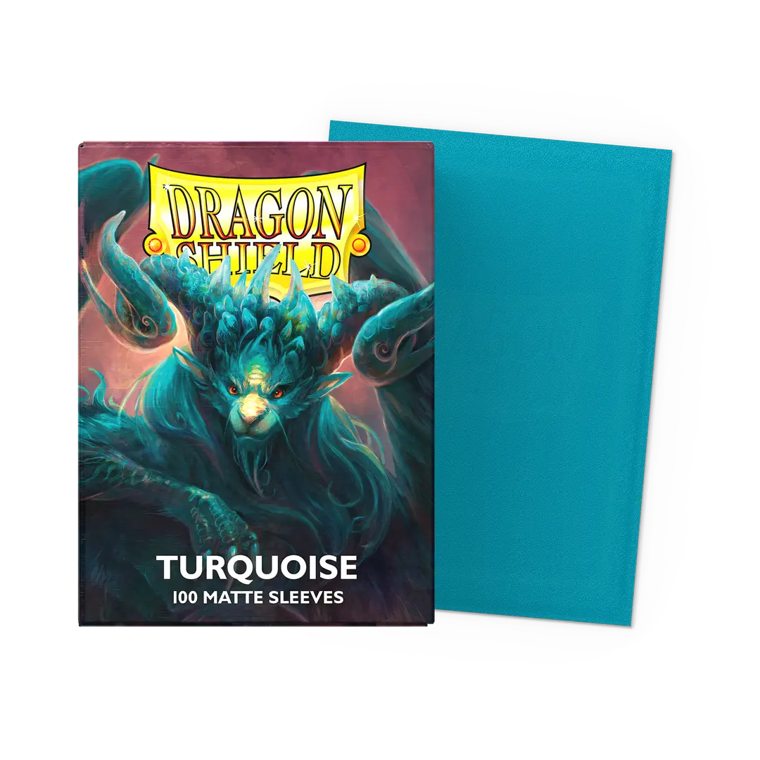 Standard - Matte - Turquoise (100 Sachets) - Dragon Shield