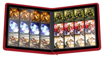 Zipfolio 480 24-Pocket Xenoskin - Red