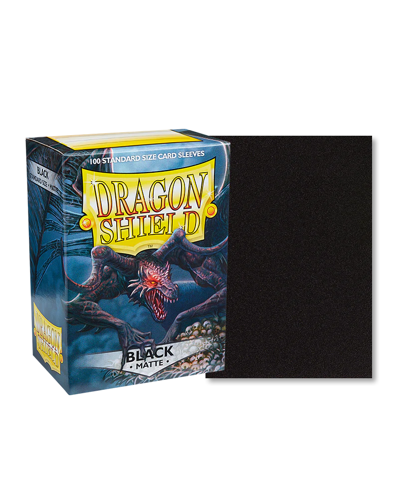 Standard - Matte - Black (100 Packets) - Dragon Shield