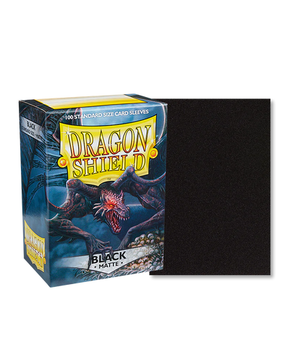 Standard - Matte - Black (100 Packets) - Dragon Shield