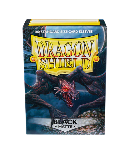 Standard - Matte - Black (100 Packets) - Dragon Shield